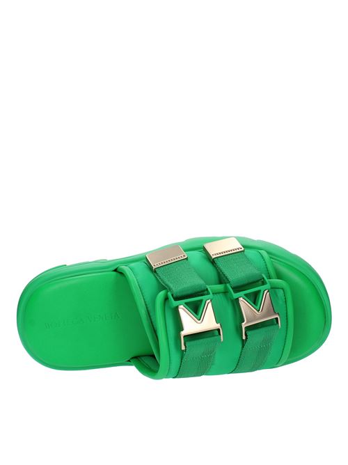 Leather and fabric mules BOTTEGA VENETA | 690097 V0DS2VERDE